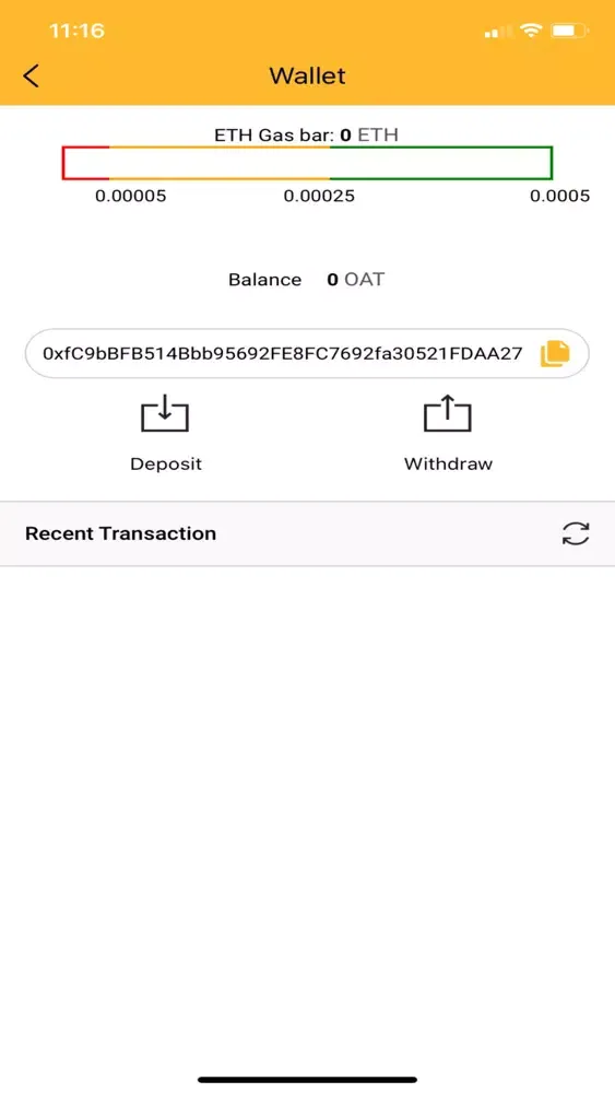 تصاویر OAT Wallet