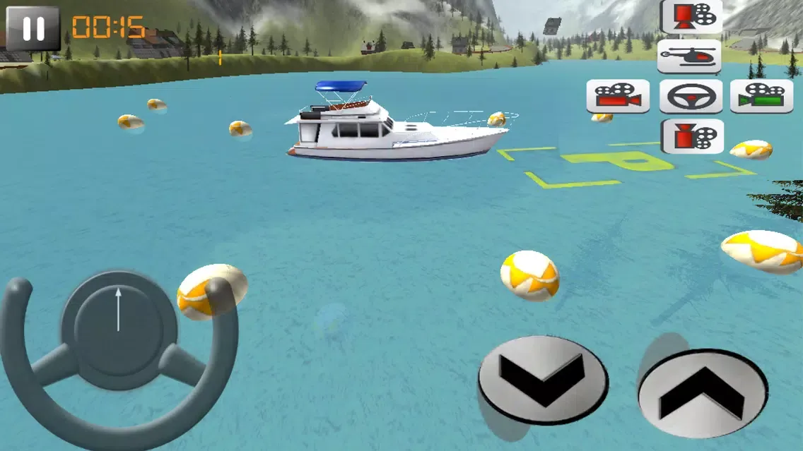 Extreme Boat Driving & Mountain Lake Parking سکرین شاٹس