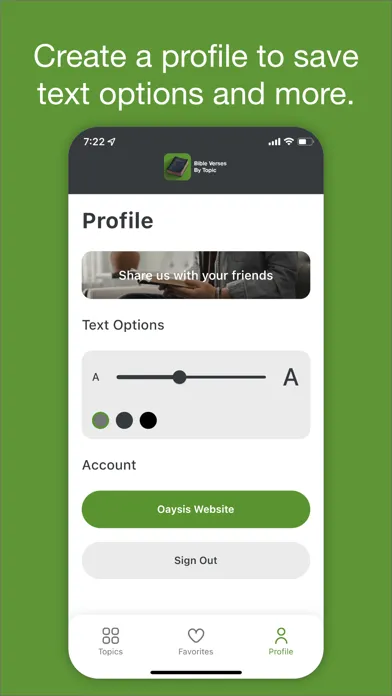 Oaysis: Bible Verses By Topic Screenshots