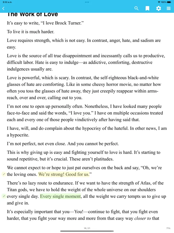 Tangkapan skrin OBC Reader iPad