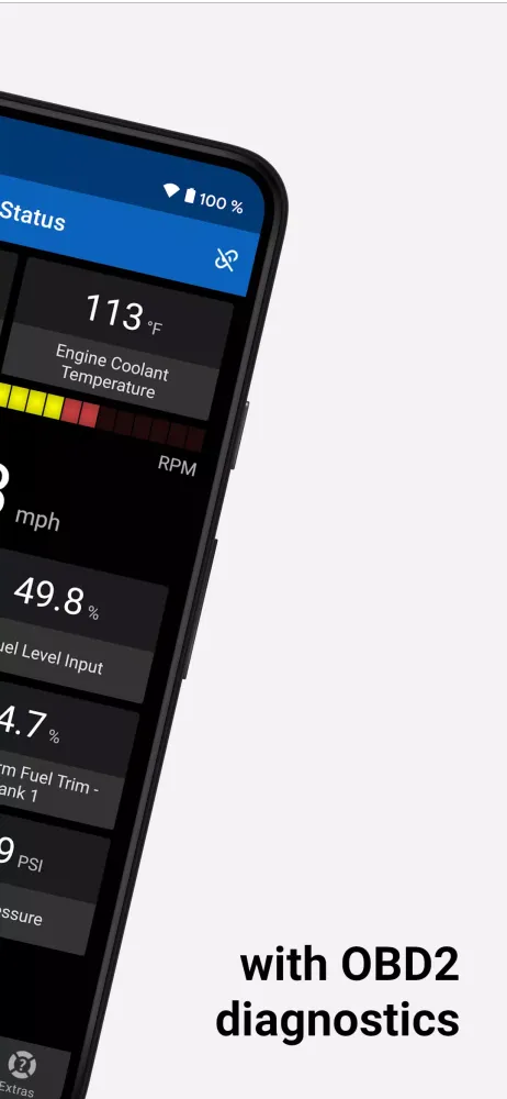 ภาพหน้าจอของ OBD Auto Doctor scanner