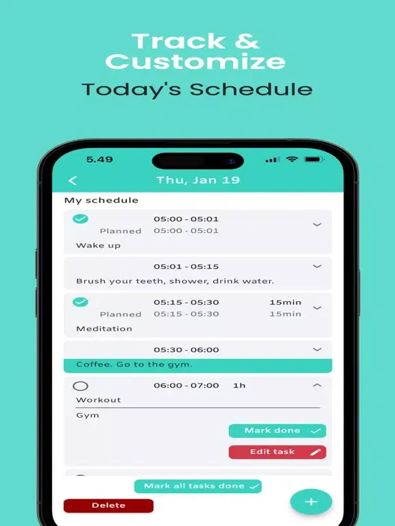Disrit - Daily Schedules iPad  স্ক্রিনশট