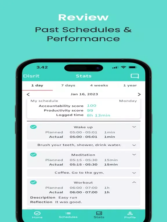 Disrit - Daily Schedules iPad  স্ক্রিনশট