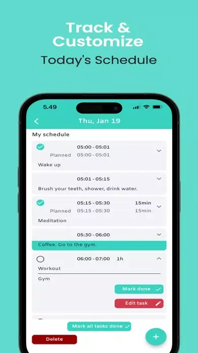 Disrit - Daily Schedules স্ক্রিনশট
