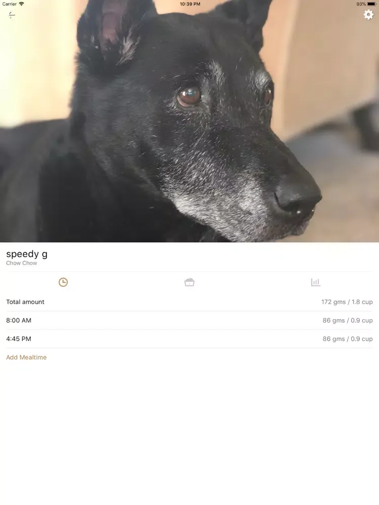 Ảnh chụp màn hình của Obe Digital Dog Wellness iPad 