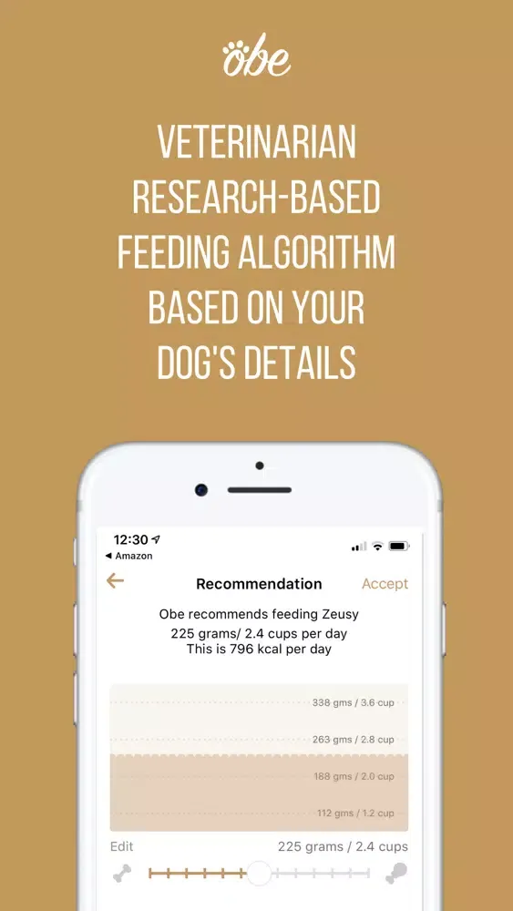 Ảnh chụp màn hình của Obe Digital Dog Wellness