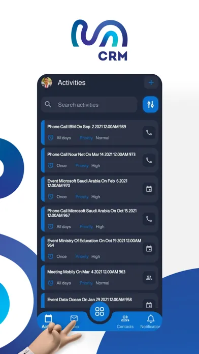 Capturas de pantalla de Saned CRM