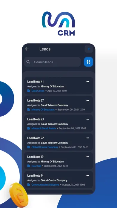 Capturas de pantalla de Saned CRM
