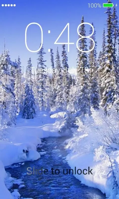 Winter Lock Screen Screenshots