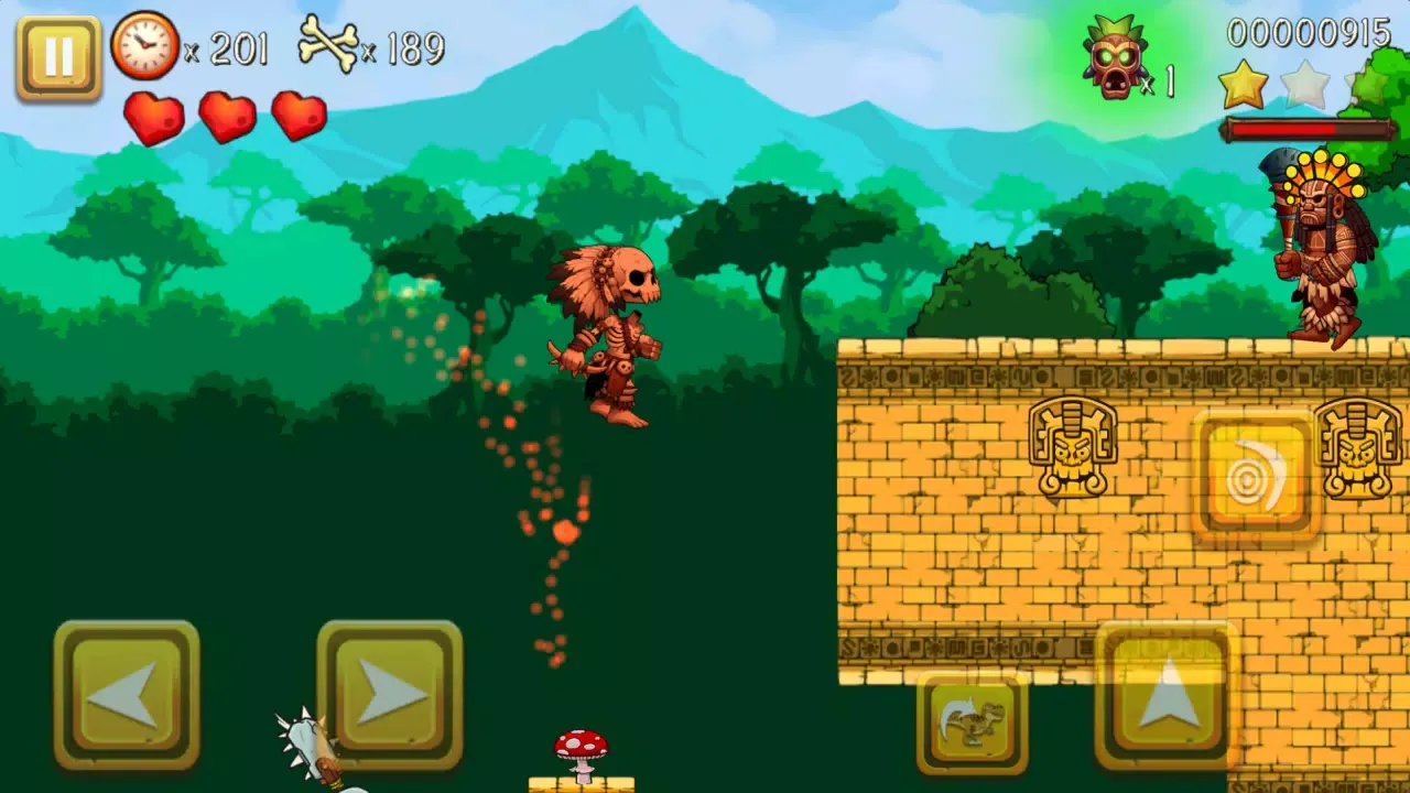 Capturas de tela do Super Warrior Dino Adventures