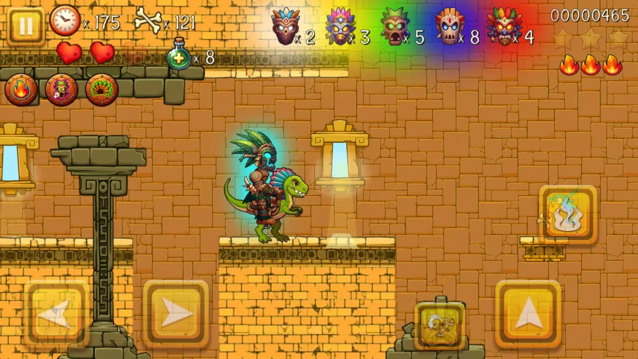 Capturas de tela do Super Warrior Dino Adventures