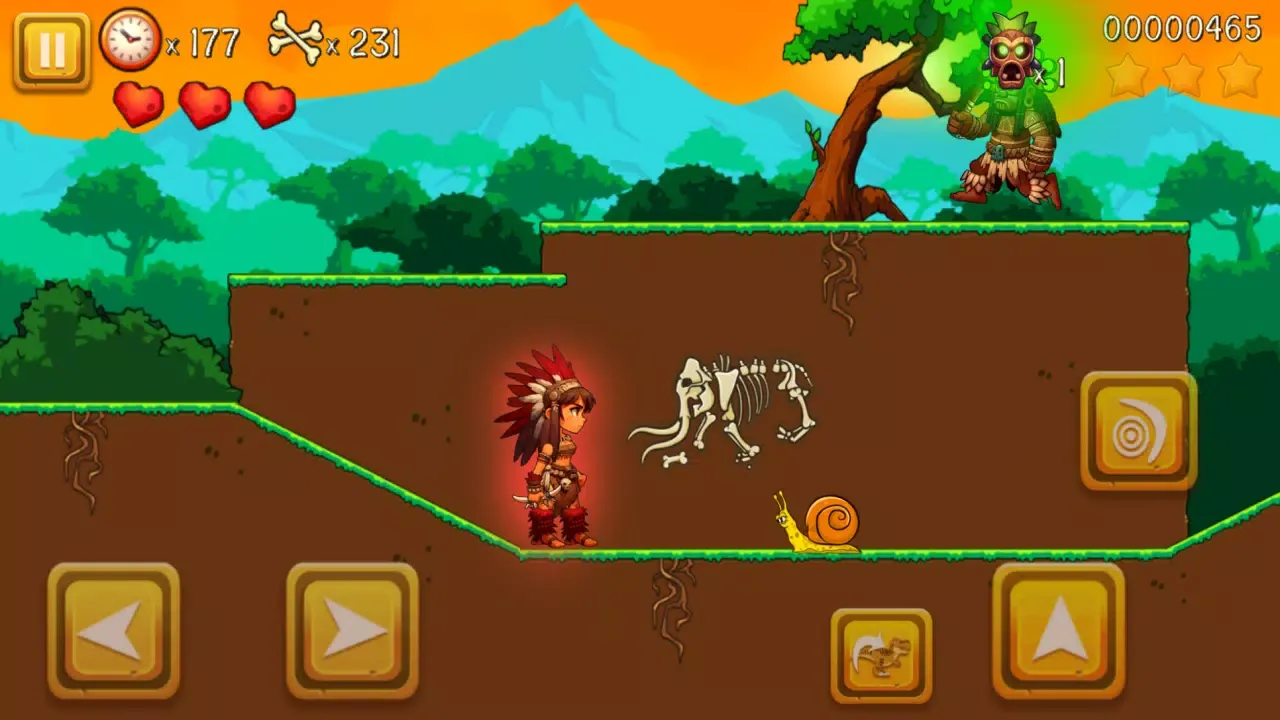 Capturas de tela do Super Warrior Dino Adventures