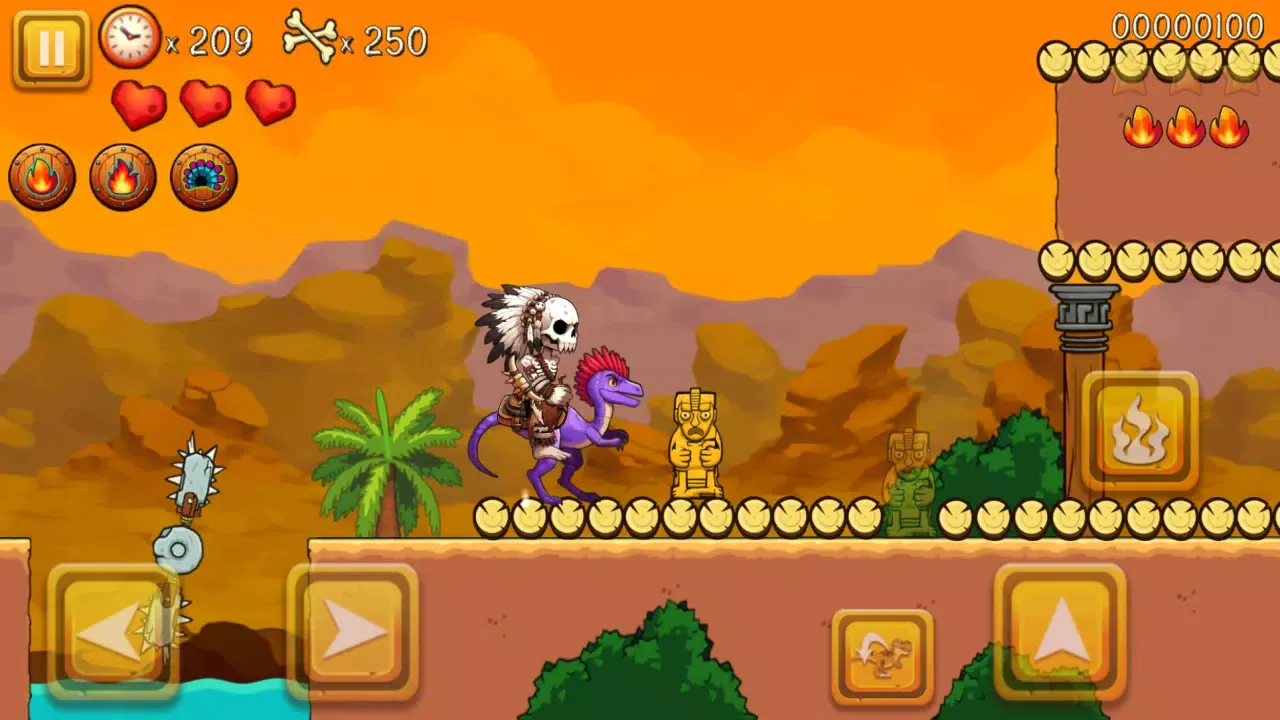 Capturas de tela do Super Warrior Dino Adventures