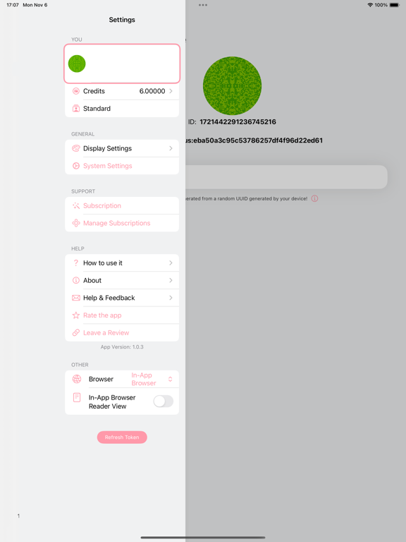 Tangkapan skrin Talkify App iPad 