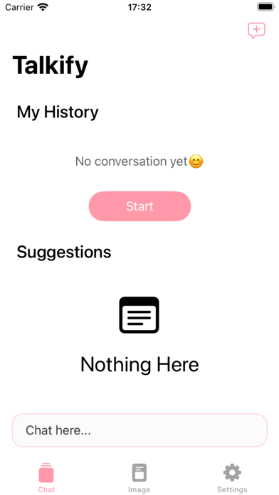 Tangkapan skrin Talkify App
