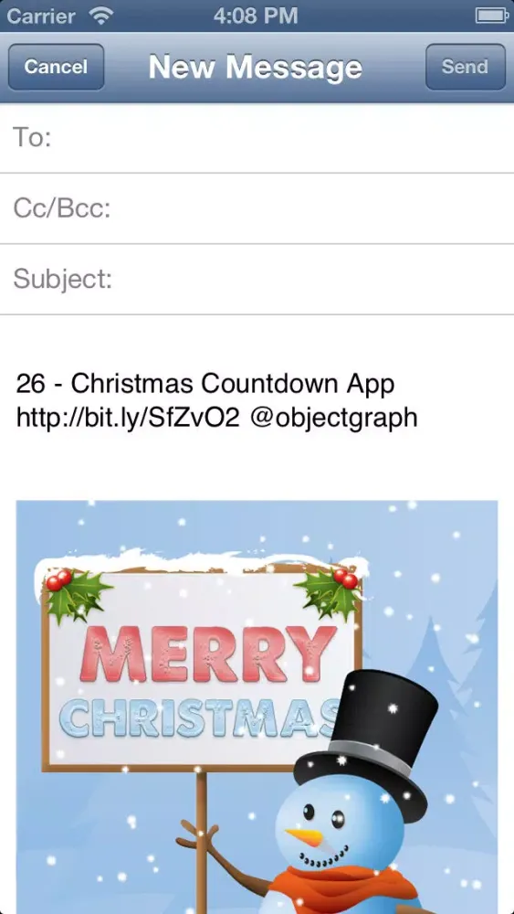 Capturas de pantalla de Christmas Countdown Free - Snow Globe with Christmas Music