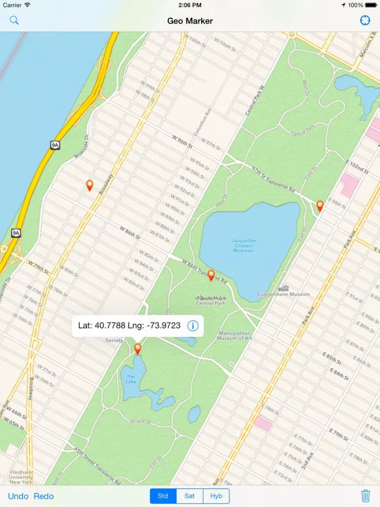 Geo Marker: Find Location Information iPad 应用截图
