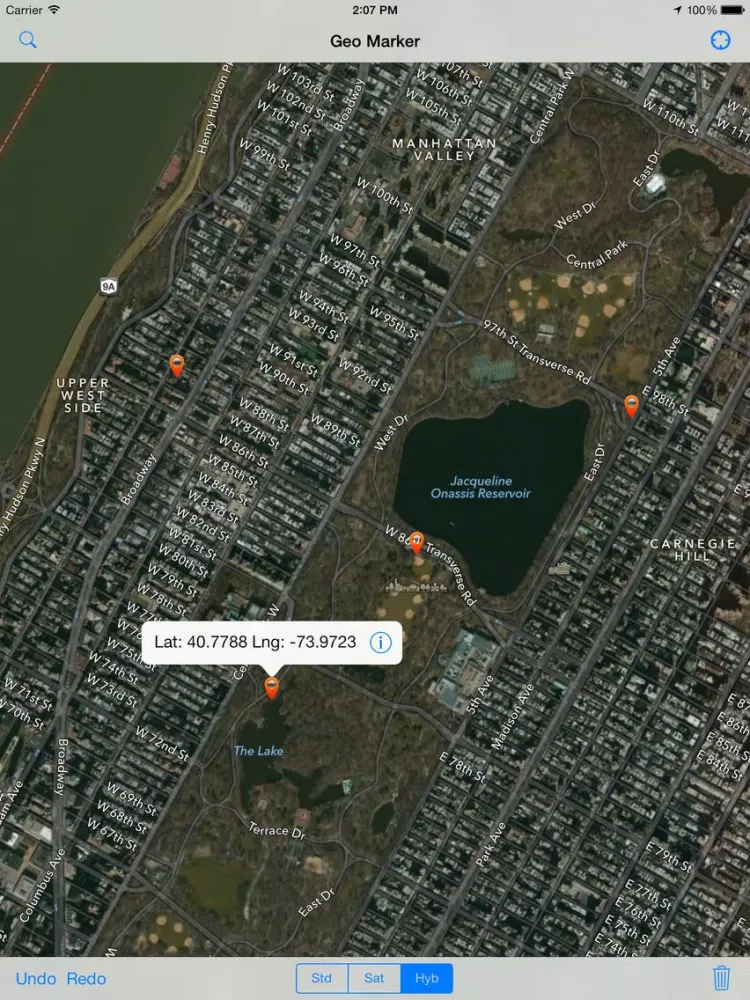 Geo Marker: Find Location Information iPad 应用截图