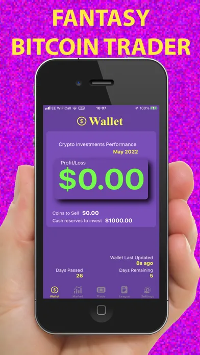 Capturas de pantalla de Fantasy Bitcoin Trader