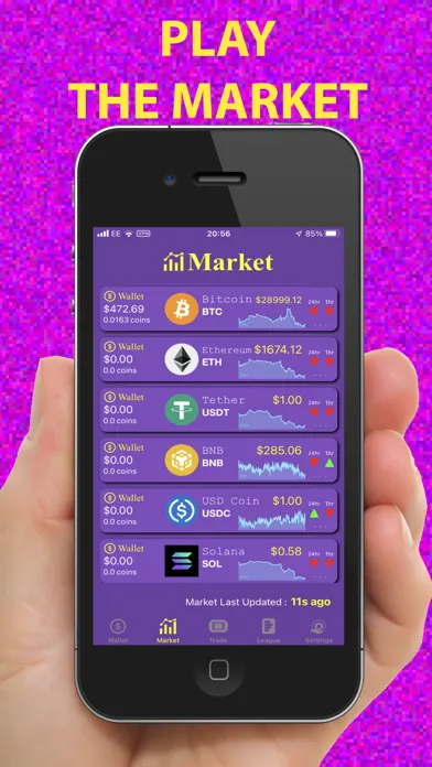 Capturas de pantalla de Fantasy Bitcoin Trader