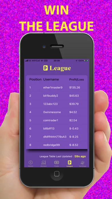 Capturas de pantalla de Fantasy Bitcoin Trader