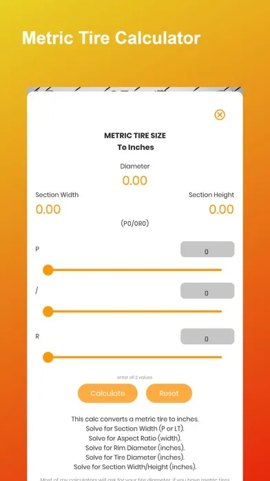 Capturas de tela do 4x4 and Off-Road Calculators