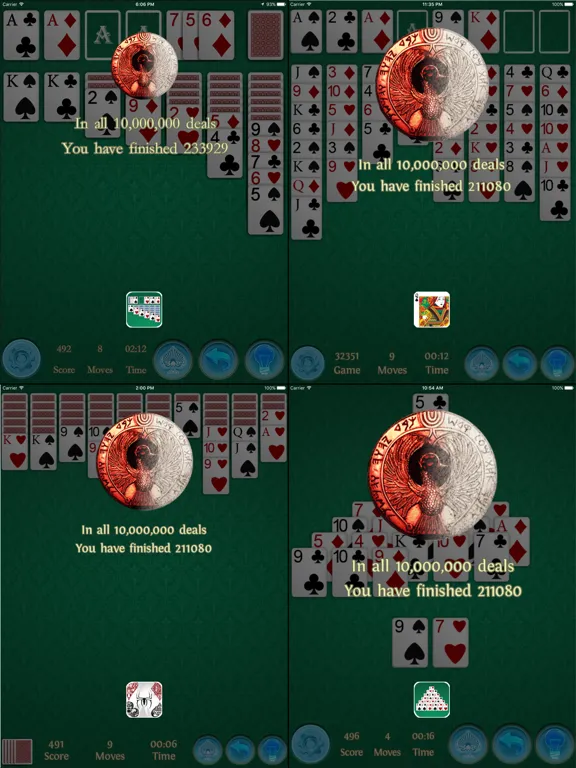 ภาพหน้าจอของ Solitaire Collection. iPad 