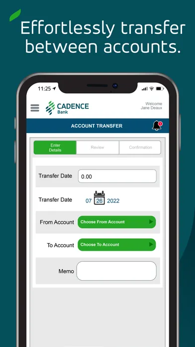 Cadence Treasury Mobile Ekran Görüntüleri