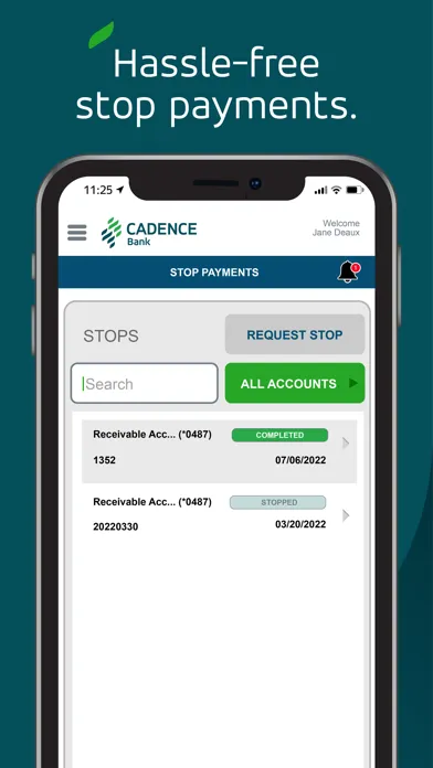 Cadence Treasury Mobile Ekran Görüntüleri