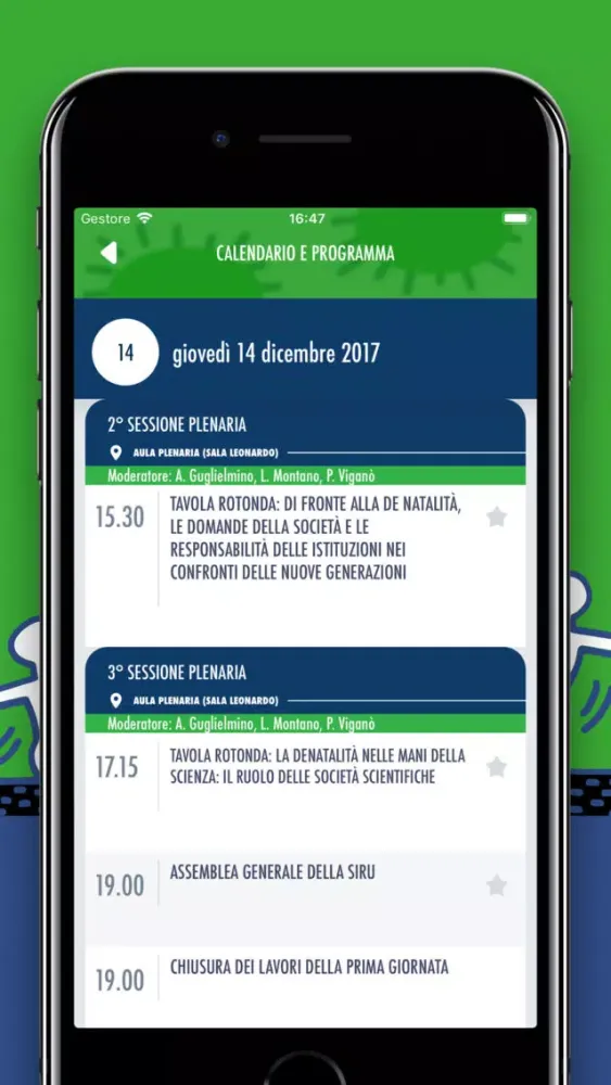 Captures d'écran de 1° Congresso Nazionale SIRU