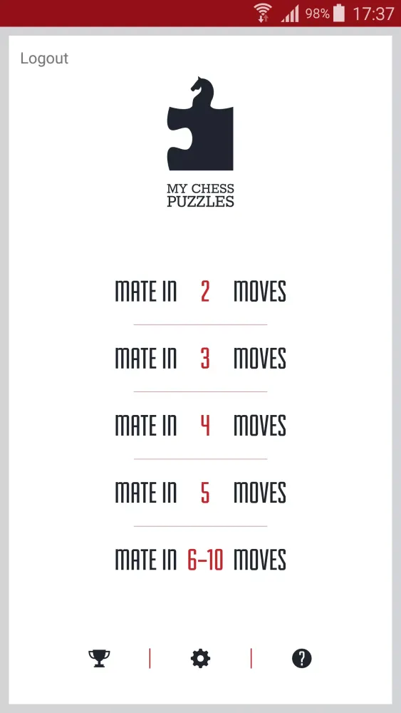 Captures d'écran de My Chess Puzzles
