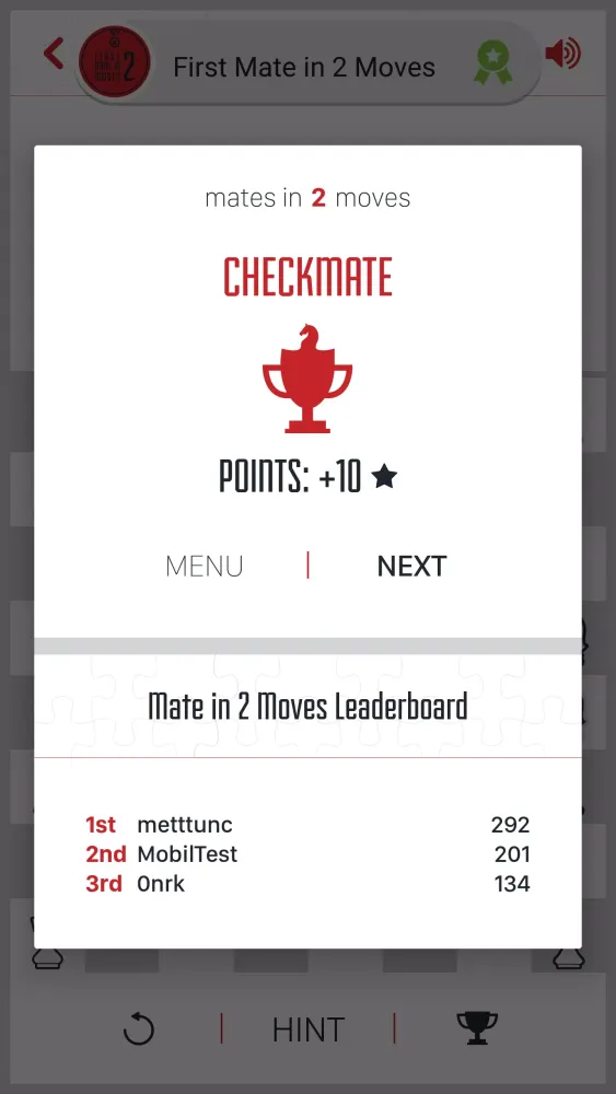 Captures d'écran de My Chess Puzzles