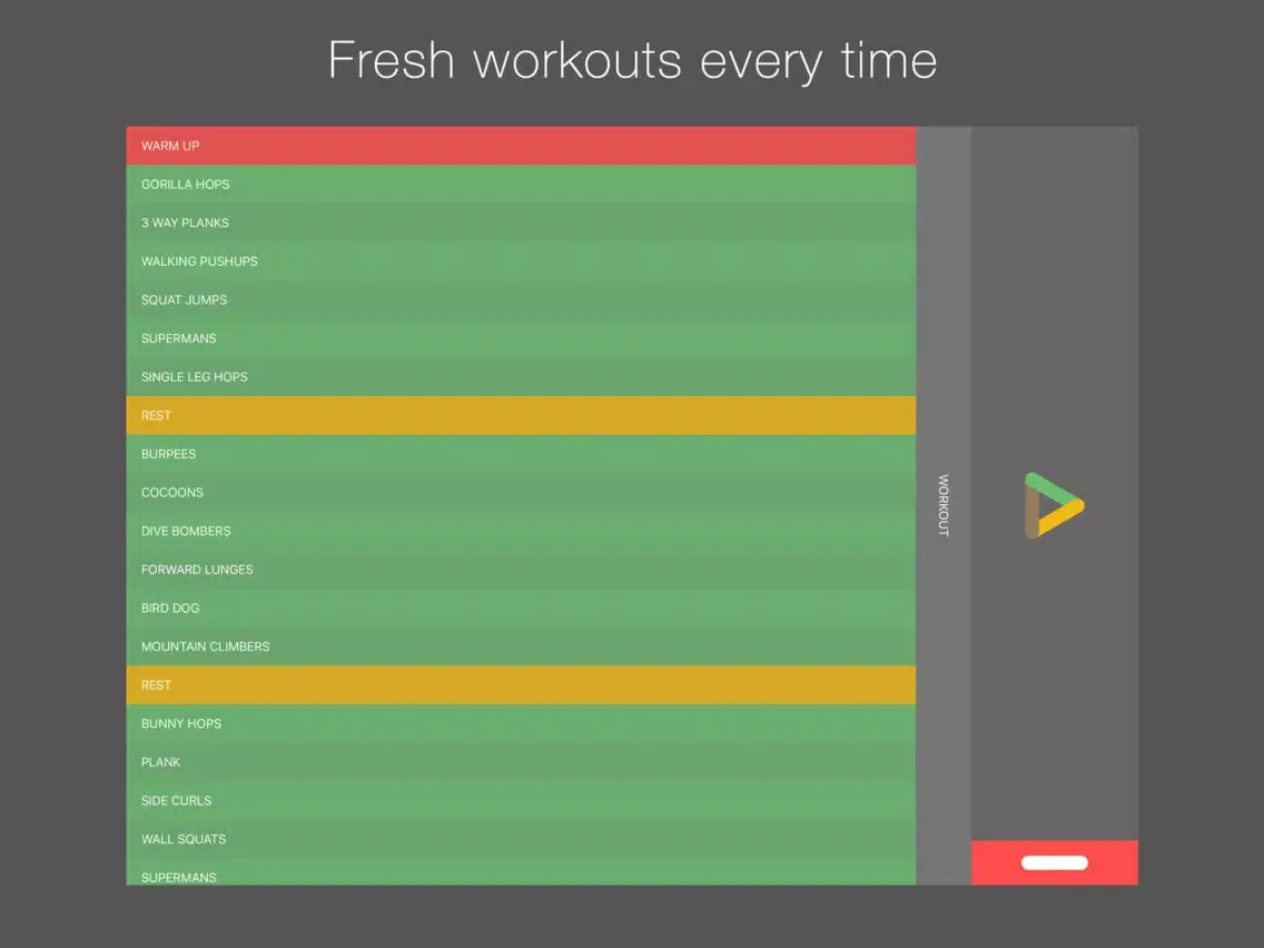 Obstacle Workout - free custom workouts challenge with personal trainer for daily exercise routines to get fit for life iPad 應用截圖