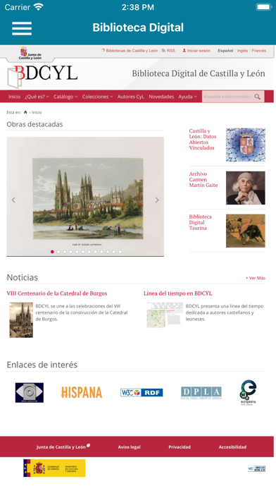 Скриншоты Bibliotecas Castilla y León