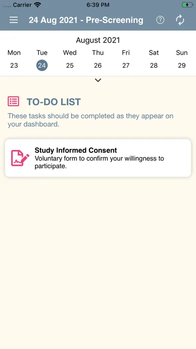 Ảnh chụp màn hình của SensiTeeth QOL Study