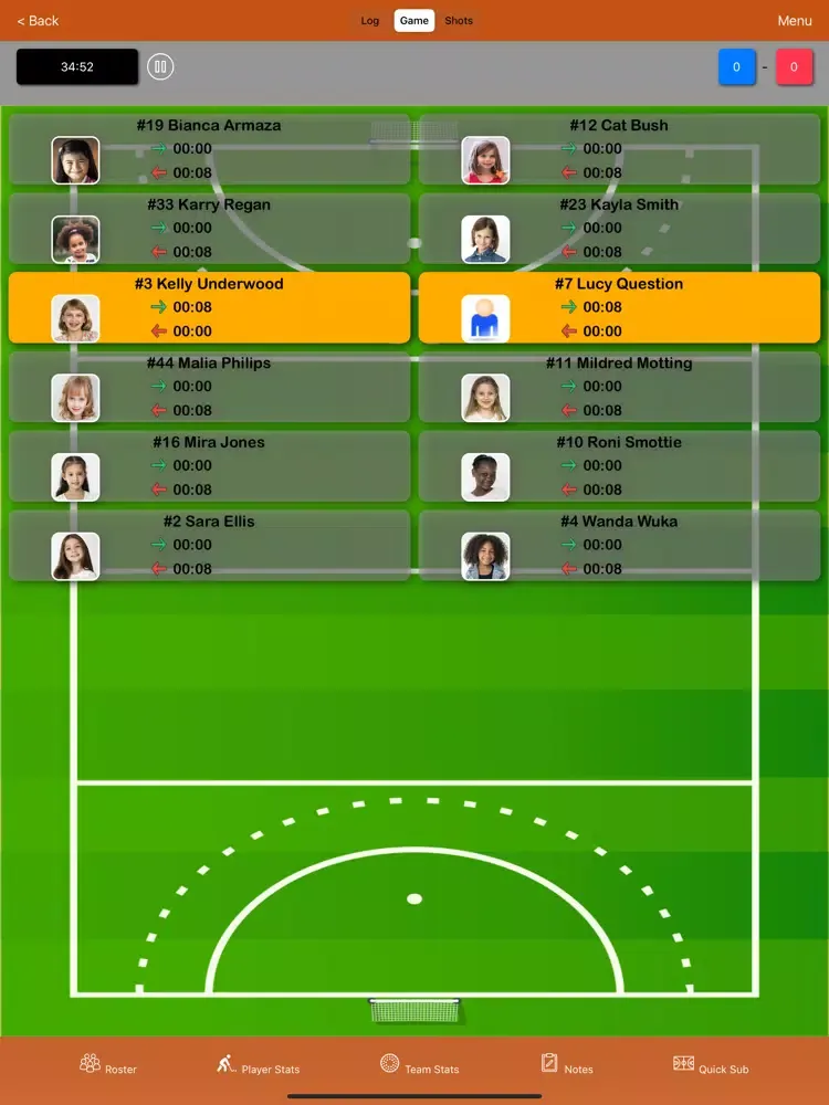 Capturas de pantalla de Field Hockey Stat Recorder3000 iPad 