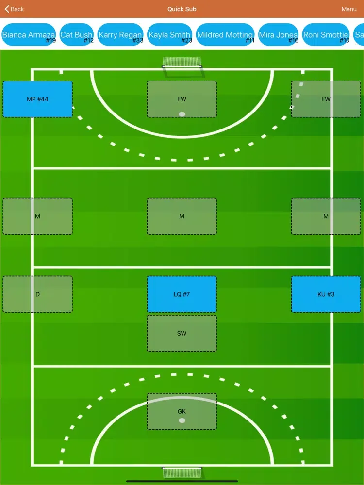Capturas de pantalla de Field Hockey Stat Recorder3000 iPad 