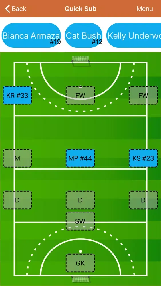 Capturas de pantalla de Field Hockey Stat Recorder3000