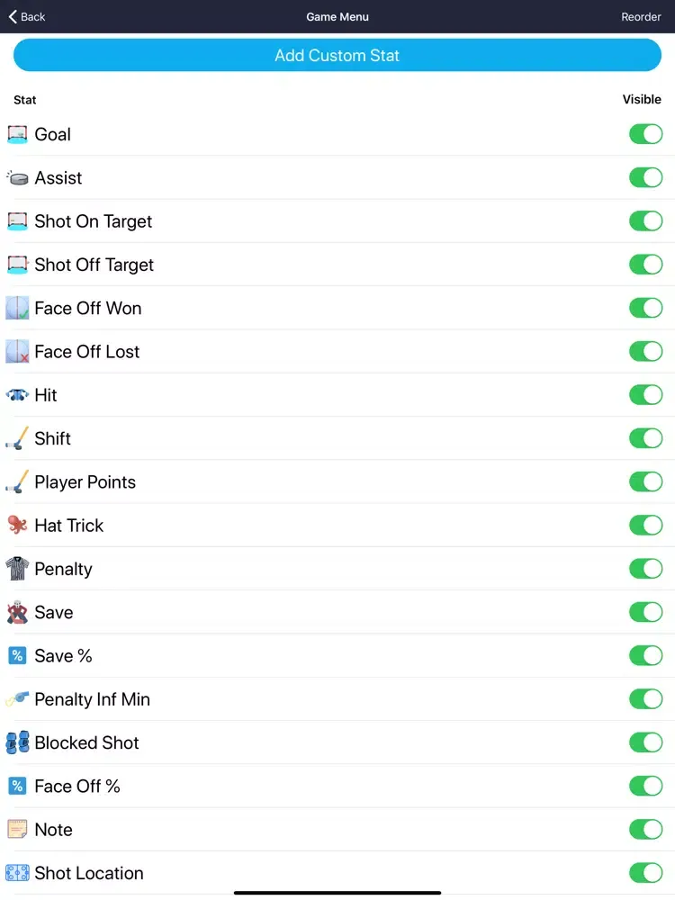 Скриншоты Hockey Stat Recorder 3000 iPad 