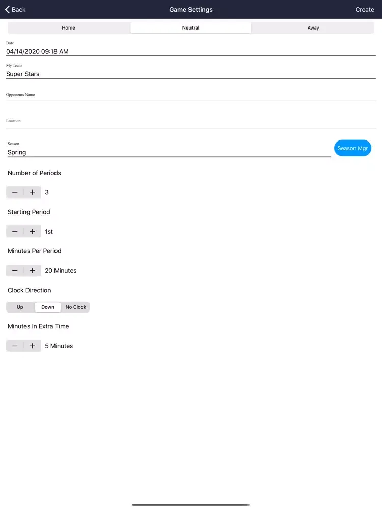 Скриншоты Hockey Stat Recorder 3000 iPad 