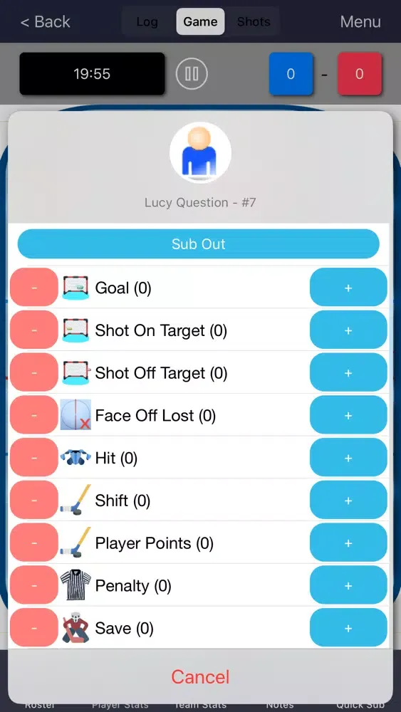 Скриншоты Hockey Stat Recorder 3000