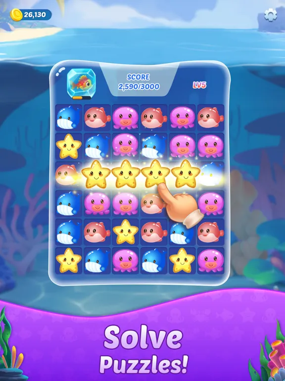 Tangkapan layar Ocean Crush: Blast Game iPad 