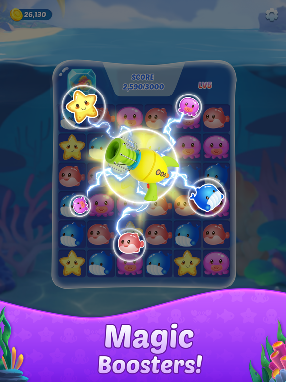 Ocean Crush: Blast Game iPad  Screenshots