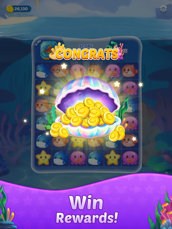 Ocean Crush: Blast Game iPad  Screenshots