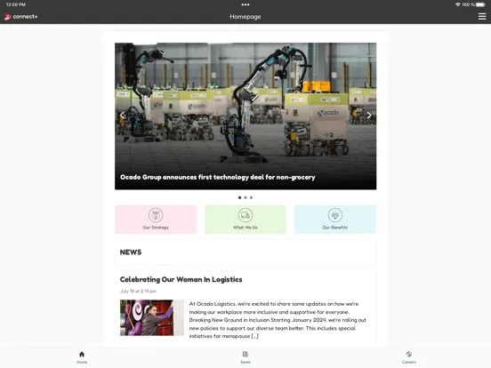 Connect+ by Ocado Logistics iPad  स्क्रीनशॉट