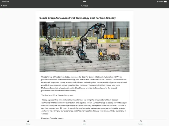 Connect+ by Ocado Logistics iPad  स्क्रीनशॉट