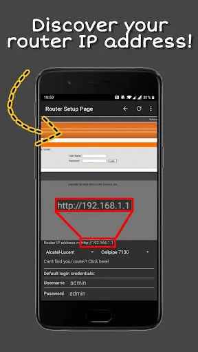 Router Setup Page Screenshots
