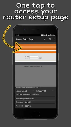 Router Setup Page Screenshots