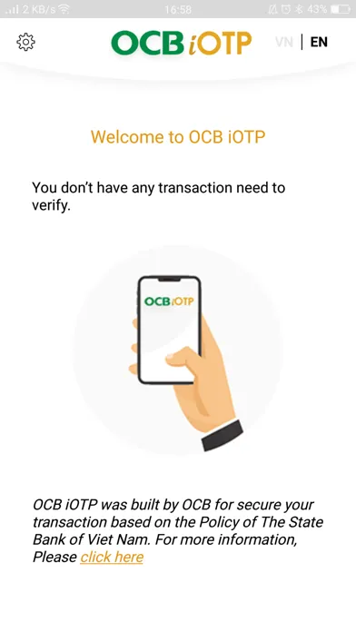 Captures d'écran de OCB iOTP