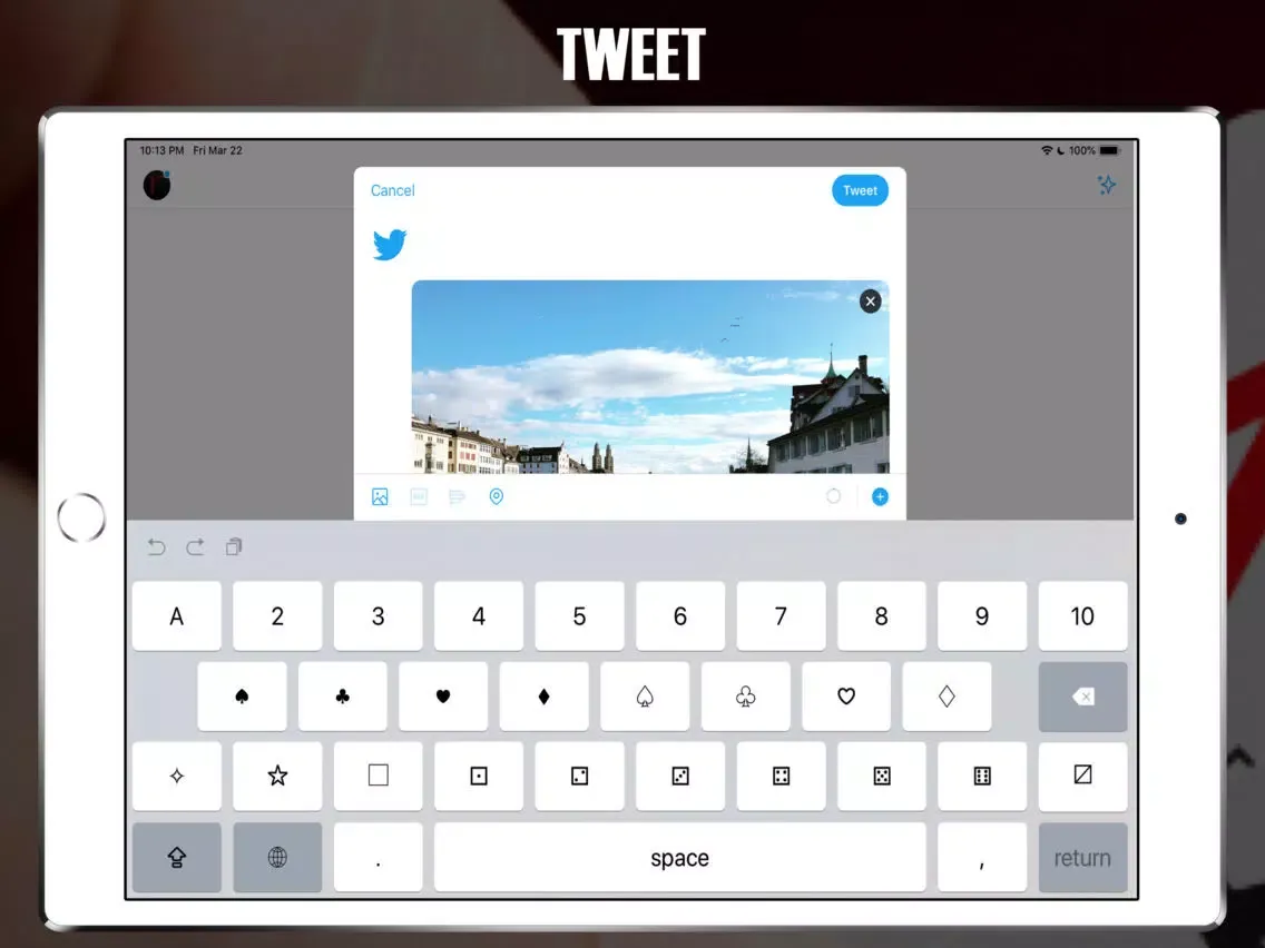 تصاویر Cards, Dice & I Ching Keyboard iPad 